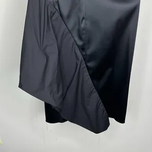 Vera Wang Lavendar Label Womens Asymmetrical Cocktail Dress in Black Size 4 thumbnail 5