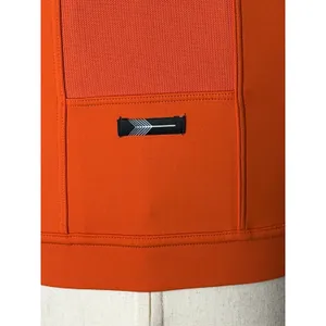 Oiselle Flyout Zip Sports Bra Women 6 Orange High Impact Running Phone Pocket thumbnail 8