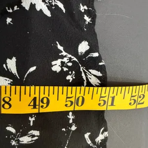 Free People M Black Floral Color My World Wide Leg Jumpsuit Anthropologie Boho thumbnail 14