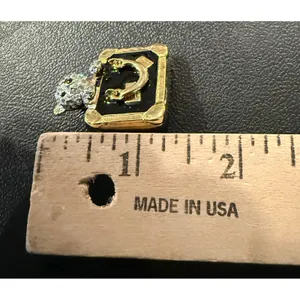 Womens‎ Brooch Gold Tone Teddy Bear in Suitcase Rhinestone Enamel Pin NEW thumbnail 3
