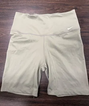 Nike Dri-FIT Women's High Rise Biker Shorts Sage Green Size Large L thumbnail 1