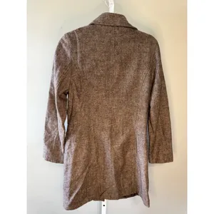 Brown Wool Blend Zip‎ Jacket Coat Women's Size 8 EU 38 Tailored thumbnail 6
