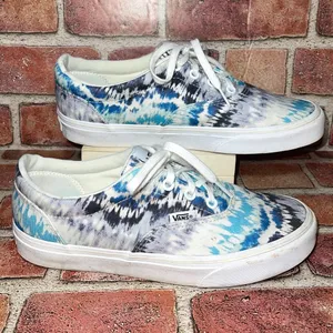 Pre-Owned Vans Doheny Blue Tie Dye Casual Skate Shoes Sneakers Size 8 508731 thumbnail 3