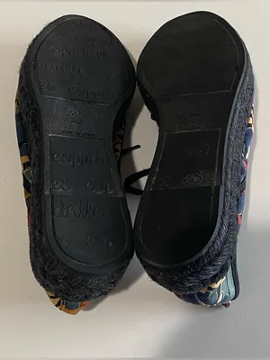 Gianno Espadrilles Black Multi Floral Print Canvas Round‎ Toe Lace Up EU38/US7.5 thumbnail 6