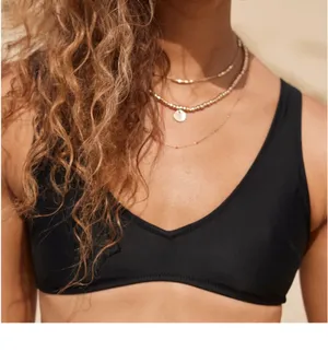 Aerie Scoop Bikini Top Black thumbnail 1