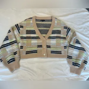 Kendall &‎ Kylie Multicolor Striped Cardigan thumbnail 5