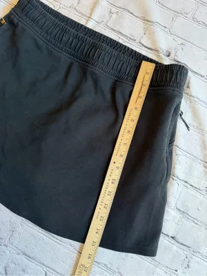 Old Navy Active Dynamic Fleece Short Skort Women's Black Large Zip Pockets thumbnail 6