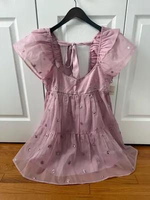 Free People Maude Mini Dress in Pink thumbnail 4