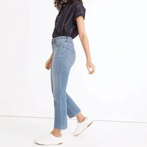MADEWELL Cali Demi-Boot Jeans in‎ Dorrance Wash: Kick Out Crop thumbnail 10