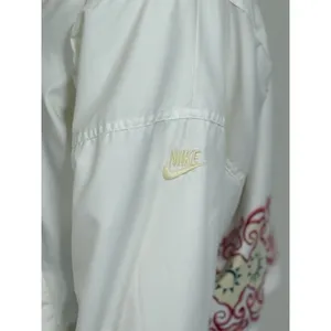 Vintage 90s Nike White Track Jacket Women’s Aztec Sun Embroidered Windbreaker S thumbnail 5