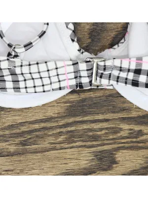 NWT Salt + Cove Juniors Plaid Underwire Bikini Swim Top 807027 Black / White S thumbnail 8