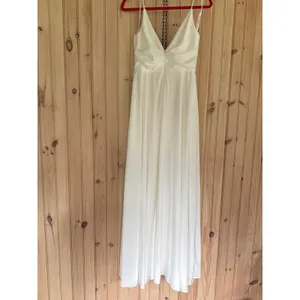 NWT Lulus Choose Your Love White Surplice Sleeveless Dress Wedding Gown Bride 10 thumbnail 7
