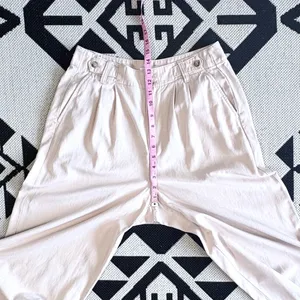 Madewell Harlow Wide Leg Pants in Drapey Twill - Harvest Moon Size 8 thumbnail 7