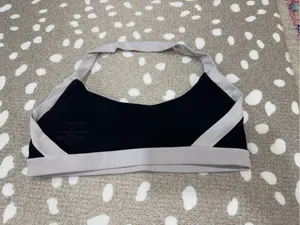 Vitality Cloud II Mini Halter sports Bra Midnight Contrast embroidered logo top thumbnail 4