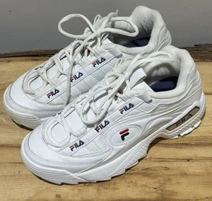 Fila Formation Shoes Size‎ 8D Casual Sneakers White Leather Low 5CM00514-125 thumbnail 1
