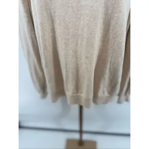 J.Crew Factory With Cashmere Crewneck Sweater Medium Oatmea thumbnail 5