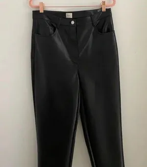 Aritzia black melina leather pant thumbnail 1