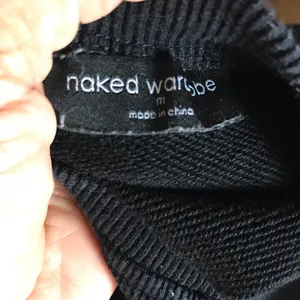 Naked Wardrobe Black Cropped Sweatshirt thumbnail 5
