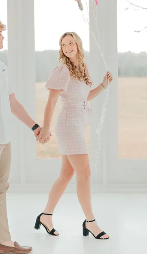 Boutique Pink Dress Size M thumbnail 1
