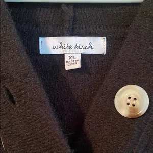 White Birch Black V-Neck Sweater thumbnail 2