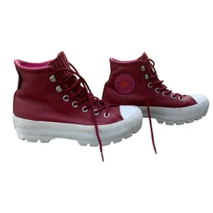 Converse Lugged Winter Boots Women 7 Burgundy GORE-TEX Leather Platform Gorpcore thumbnail 7