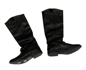 Golden Goose Kate Tall Studded Leather Moto Boots - Black - 38 thumbnail 7