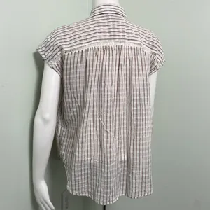 ANTHROPOLOGIE Pilcro Serena Surf Henley Linen Blend Blouse Size XS thumbnail 9