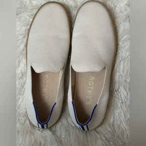 Rothy's Women’s Ivory Beige Slip-On Comfort Flat Sneakers Size W9.5 thumbnail 13