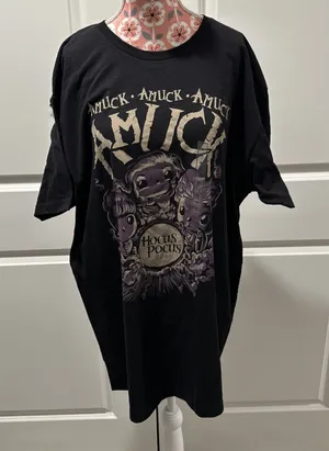 Disney Funko Pop Hocus Pocus Amuck Amuck Amuck Black Graphic Tee Shirt XL NWT thumbnail 1