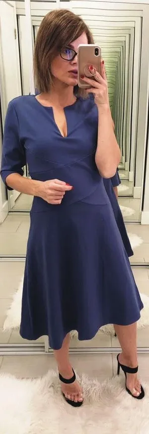 Shapeline A+ Dress in Navy thumbnail 4
