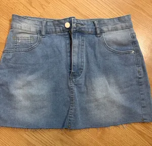 Light Wash Denim Mini Skirt Blue Size M thumbnail 1