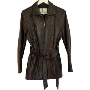 Nine West Vintage 100% genuine leather zip front jacket M thumbnail 12