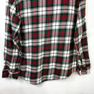 Lauren Ralph Lauren Small Plaid Pajama Set Green Red Christmas‎ Flannel 1134 thumbnail 13