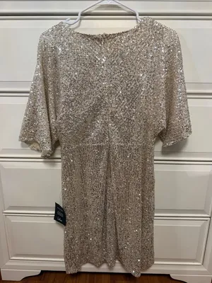 Lulus Weekender Silver Sequin Faux-Wrap Mini Dress thumbnail 4