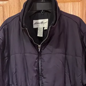 Eddie Bauer Thinsulate Full Zip Insulated Jacket Coat Deep‎ Purple Size Small thumbnail 2