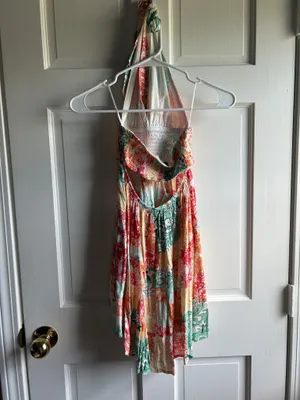 grey bandit halter mini dress thumbnail 3