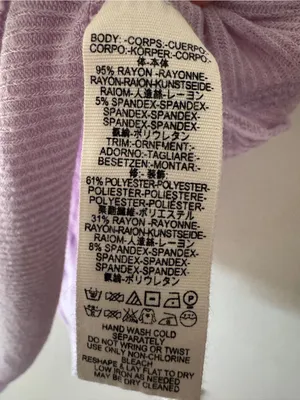 Free People We the‎ Free Lilac Purple Waffle Knit Thermal Catalina Oversized Top thumbnail 7