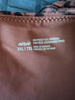 Aerie Cheetah Print One Piece Tie Back Canyon Creek Full‎ Coverage Swimsuit thumbnail 10