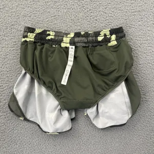 Lululemon Hotty Hot Low Rise Shorts 4" Heritage 365 Camo Green Athletic Women 6 thumbnail 4