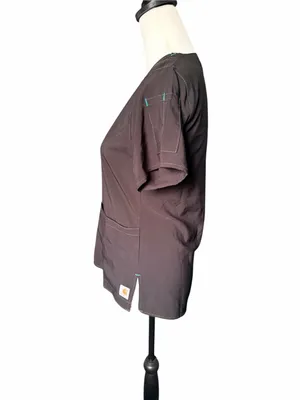Carhartt Modern Fit Black Scrub Top Size XS thumbnail 2