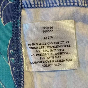 COOLIBAR Monterey Morada Aqua Blue Paisley UPF 50 Leggings Sun Protection~S💛 thumbnail 10