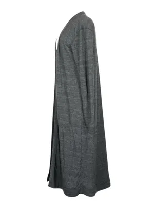 Free People FP Beach ☀︎︎ Bicoastal Open Duster Long Cardi ☀︎︎ Charcoal ☀︎︎ Small thumbnail 6