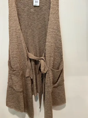 NWT crochet cardigan (M) Brown Size M thumbnail 3
