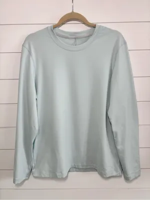 lululemon athletica Pale Blue Long-Sleeve Crew Tee thumbnail 4