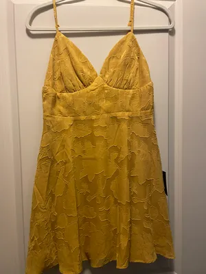Yellow Mini Dress thumbnail 1