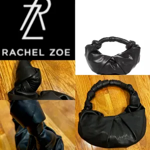 RACHEL ZOE black Slouchy Wrapped contemporary Hobo shoulder Bag thumbnail 2