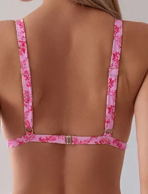 Zaful the Store GORGLITTER Women's Floral Paisley Swimsuit High Cut Thong Triangle Ring Bikini Sets Bathing thumbnail 4