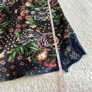✨ Vintage Gold Label Victoria’s‎ Secret Blue Lace Floral Satin Slip Small thumbnail 10