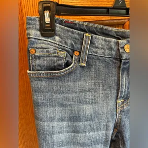 7 For All Mankind Jeans “A” Pocket Size 30 x 32 Stretch Flare Bootcut thumbnail 2