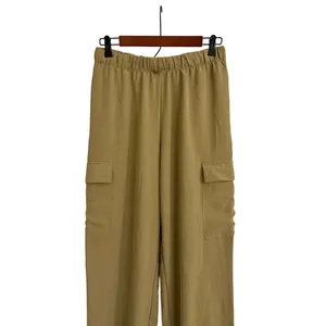 Rachel Zoe Brown Tan Mid Rise Cargo Parachute Pants Size Women's Small NWT thumbnail 2